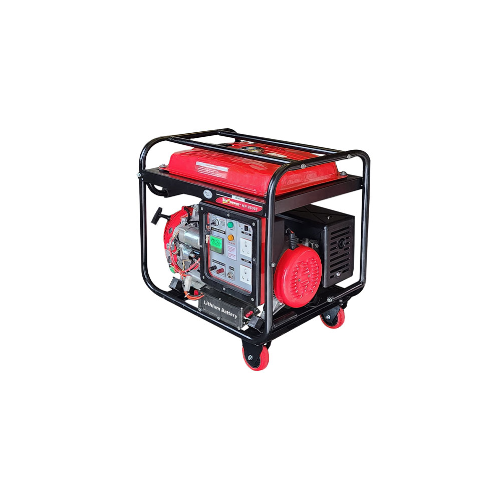 7 KVA super light weight portable smart Generator, Petrol Run,  Recoil & Self Start Model HP-9500E, 